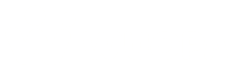 Logotipo horizontal blanco de WUOPA