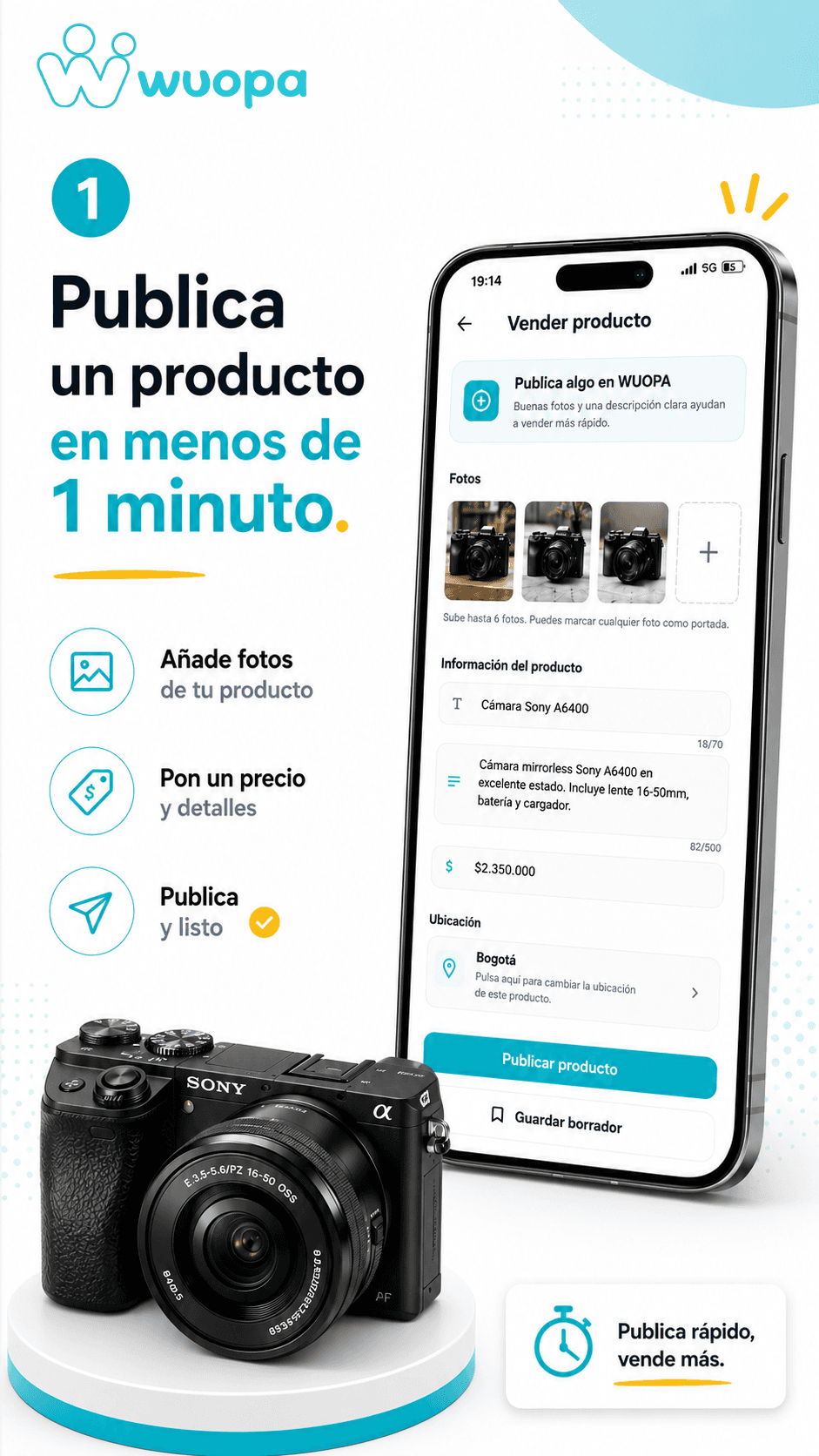 Publicar un producto en WUOPA