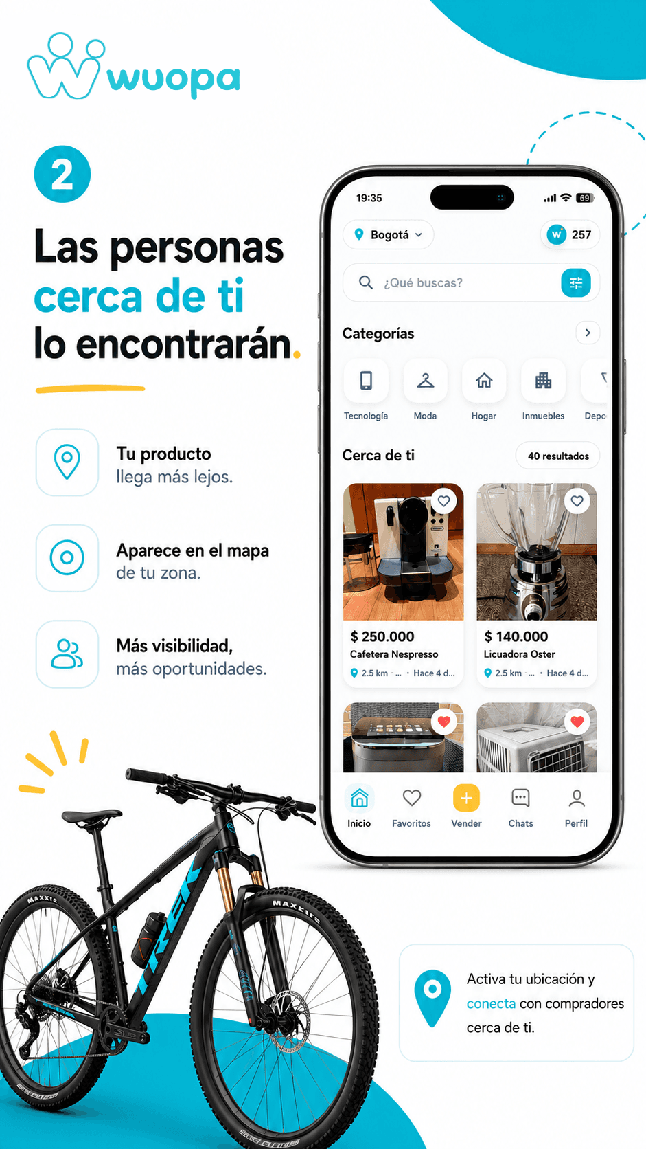 Productos cercanos dentro de WUOPA