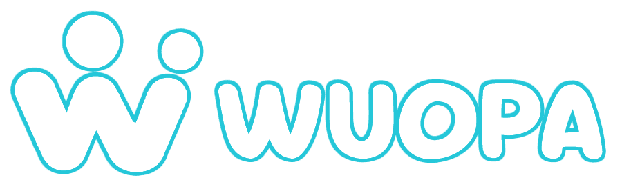 Logotipo horizontal cyan de WUOPA