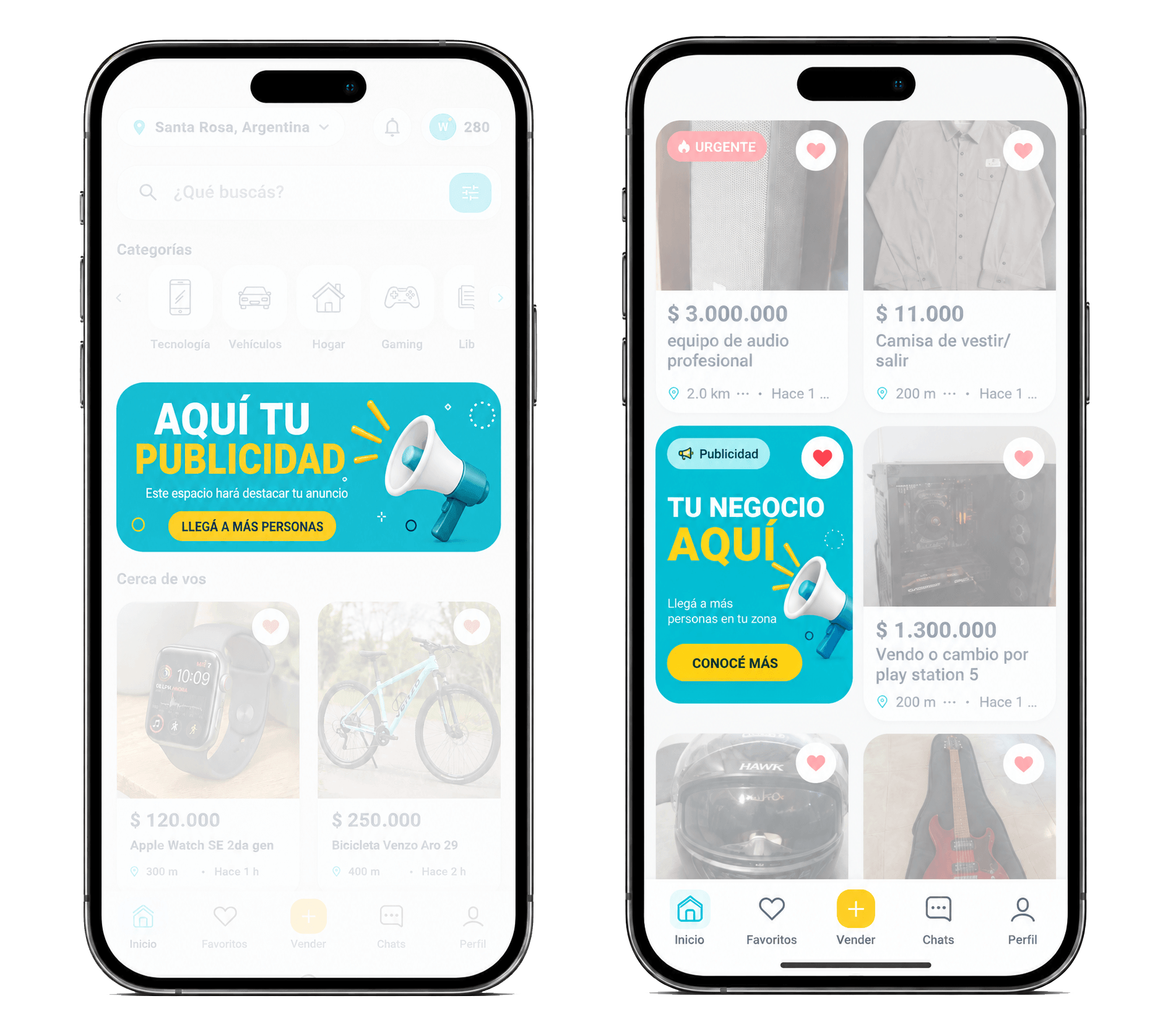 Ejemplos de publicidad dentro de WUOPA